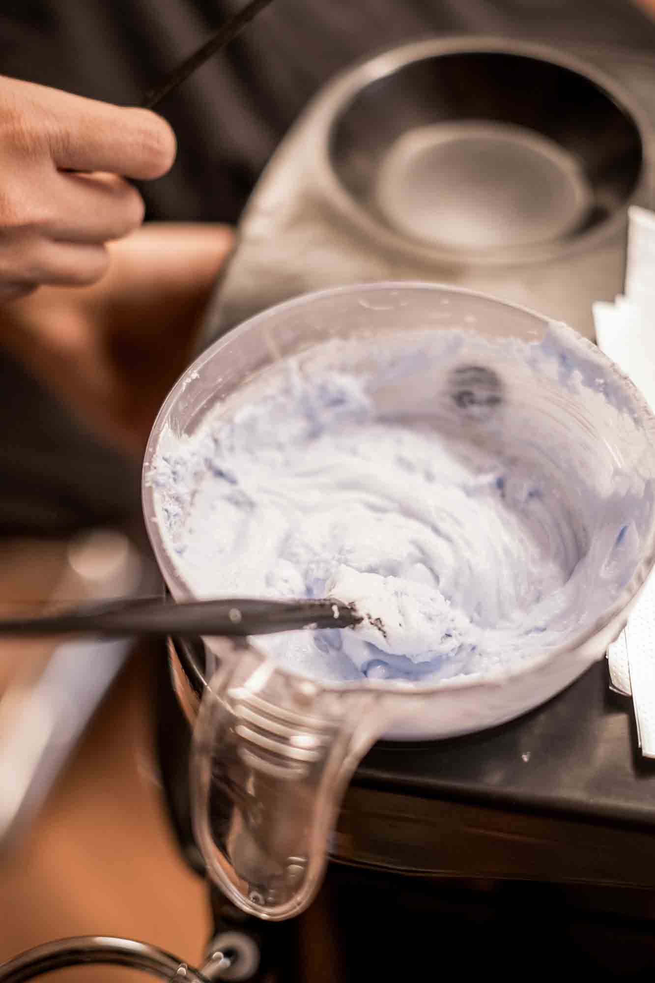 Farbe für Haare wird gerichtet